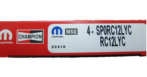 Imagen 4 de 7 de Jgo Bujías Mopar Original Jeep Grand Cherokee 4.0 1994-1998