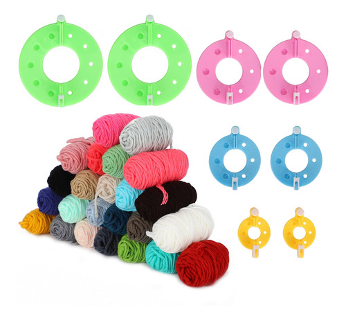 Kits Para Hacer Pompones, Tejer Bolas De Pelusa, Hilo De Lan