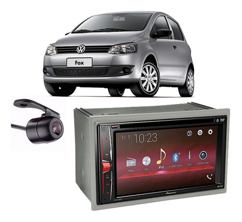 Imagem 1 de 4 de Kit Central Avh-g228bt + Moldura 2din + Câmera De Ré Fox