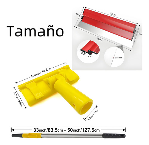 1.2m Varilla De Extensión+80cm Alisador De Yeso Para Masilla