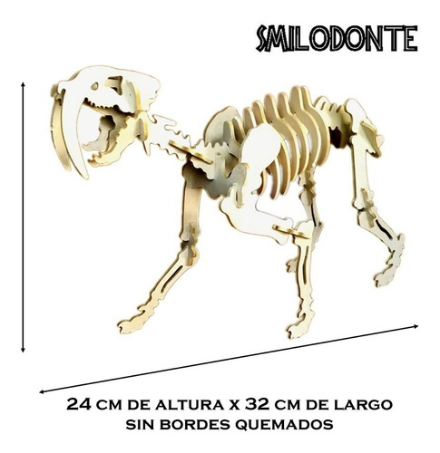 Imagen 8 de 9 de Coleccion Comp. 8 Dinosaurios Argentinos P/ Armar 3d Madera