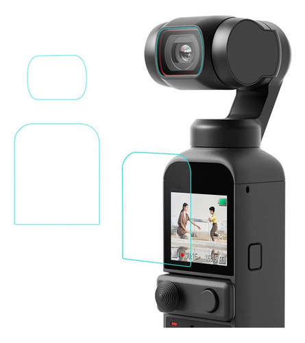 Protector Pantalla Cámara Vidrio Templado Para Dji Pocket 2