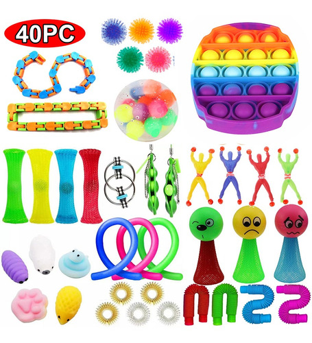 Burbuja Anti Estrés Para Niños Adultos-40pc Z