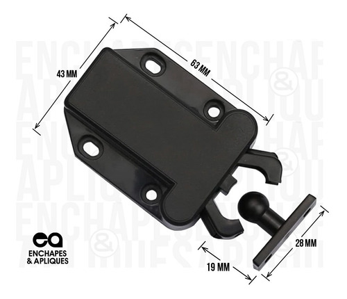 Imagen 2 de 6 de Amortiguador Push Open Para Puertas (pack X 4 Unidades)