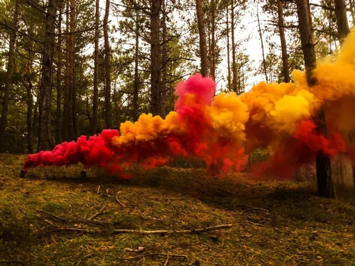 Pote De Humo Lata Colores Cotillon