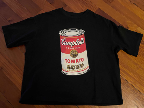 Remera Uniqlo Andy Warhol Original Firma Campbell Talle M