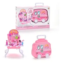 Comprar Tocador De Maquillaje Para Niñas, Juguete Tocador + Accesori