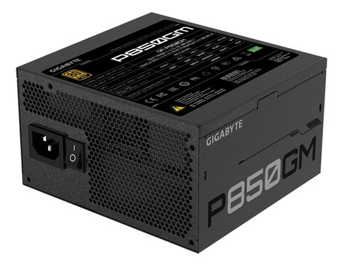 Fonte Atx Gigabyte 850w Gp-p850gm 80plus Gold Full Modular Cor Preto