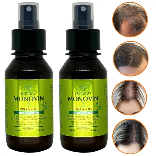 comprar 2 Tônicos Monovin A Evolução Do Monoxidil Capilar