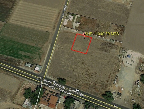 Imagen 1 de 6 de Terreno Los Reyes Acozac Sup. 1,040.79 Mts