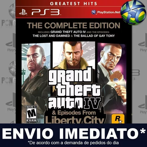 Gta 4 Grand Theft Auto Iv Complete Edition - Jogos Ps3 Psn