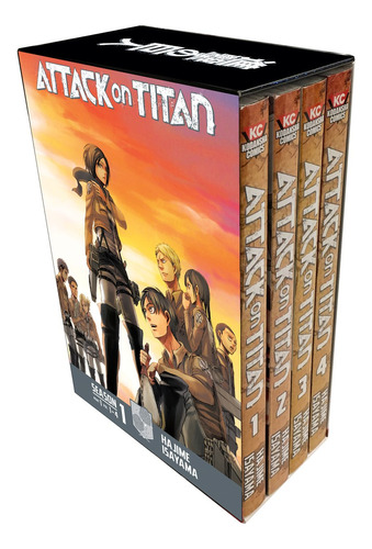 Attack On Titan Season 1 Part 1 Manga Box Set