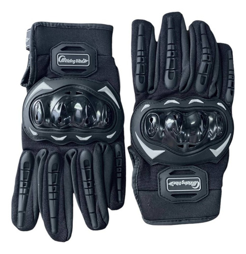 Guantes Negro Touch Phoenix De Motociclistas Alta Calidad Talla G