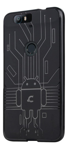 Huawei Nexus 6p Case, Cruzzerlite Bugdroid Circuit Case Comp