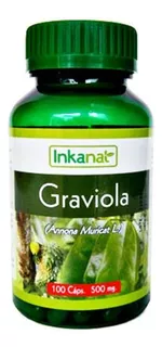 Graviola - Guanabana -100 Capsulas 500mg C/u - De Perú