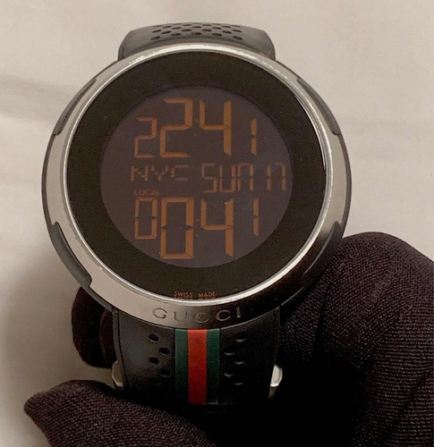 Gucci Sport Digital 44mm , Aço , Borracha , Promocao!!!