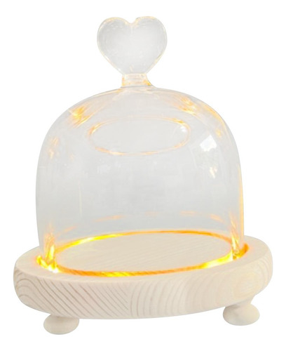 Cúpula De Campana De Cristal Decorativa Con Base Para Boda,