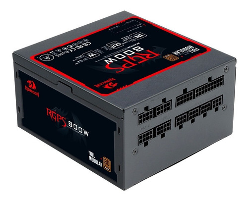 Imagen 3 de 5 de Fuente De Alimentación Redragon Gc-ps011 800w 80 Plus Bronze