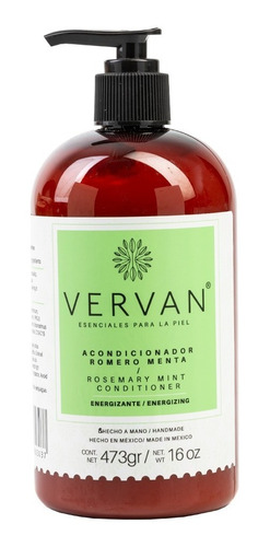 Acondicionador Natural Romero Menta - Vervan