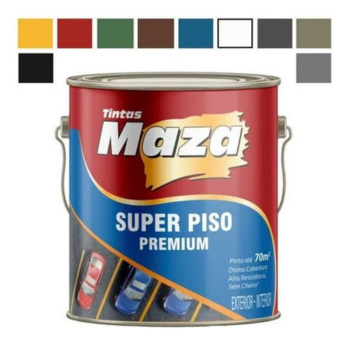 Tinta Piso E Parede Premium Maza - Cores 3,6l Cor Amarelo Demarcação