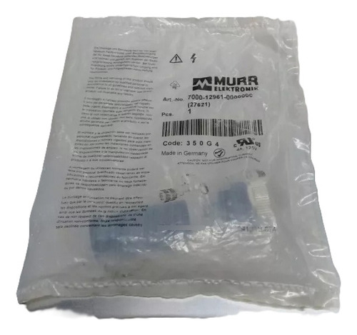 Plug Conector Fêmea 5 Pinos M12 Murr 7000-12961-0000000