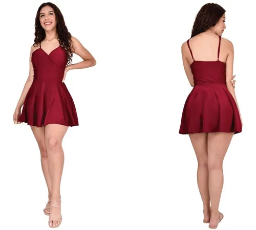 Jumper Vestido Falda Short Mujer Dama Casual Jumper Vestido Falda Short Mujer Dama Casual