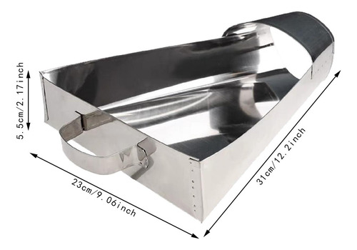 Papaderos Franceses Spade Acero Inoxidable, Resistente,