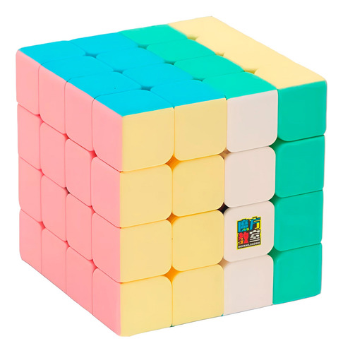 Cubo 4x4 Macaron Stickerless Moyu Original Profesional Speed