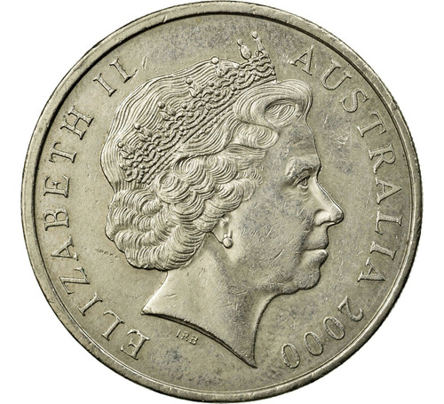 Moneda Australiana 20 Centavos | Isabel Ii | Ornitorrinco | 