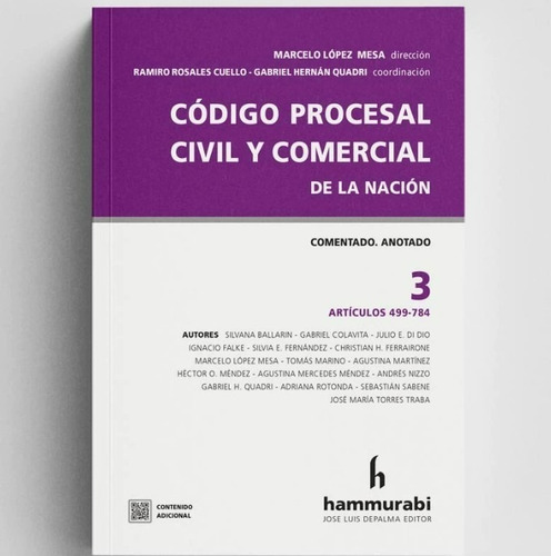 López Mesa - Código Procesal Civil Y Comercial Nación, T. 3