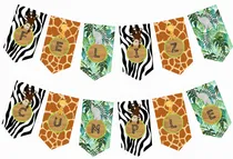 Comprar Kit Fiesta Bolsitas, Banderín, Candy, Animales Jungla Selva 