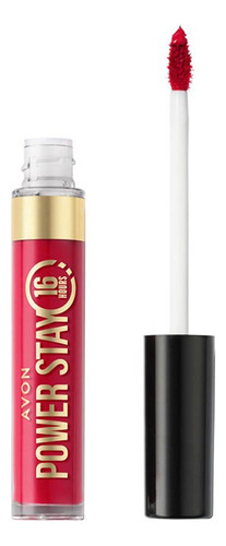 Labial Líquido Power Stay 16 Horas Tono Resilient Red - Avon
