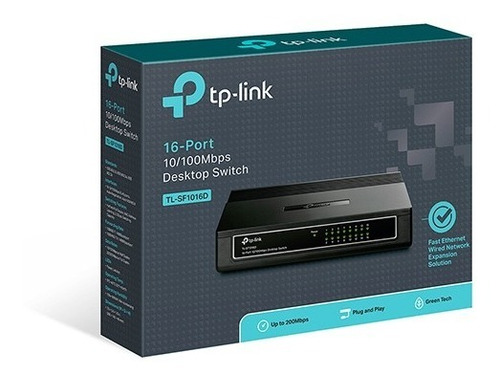 Switch Escritorio Tp-link Tl-sf1016d 16 Puertos A 10/100mbps