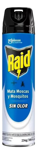 Raid Mata Moscas Y Mosquitos Sin Olor X 360 Cm3 X 6 Unidades