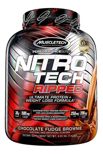 Proteina Muscletech Nitrotech Ripped 4 Libras