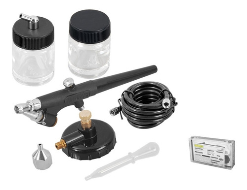 Kit Juego Aerografo Pistola De Succión Con Accesorios