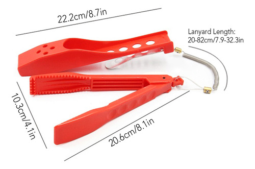 Pinza Para Peces Con Cordón Y Abrazadera