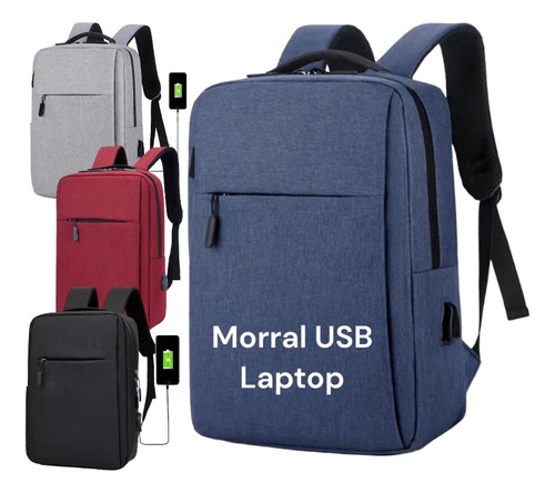 Morral Bolso Bulto Mochila Unisex Gym Oficina Colegio Laptop