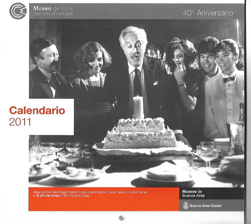 Calendario 2011 Museo Del Cine 40º Aniversario