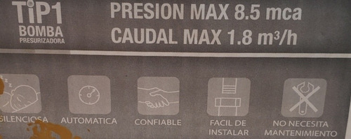 Bomba Presurizadora Motorarg Tip 1 (Usado)