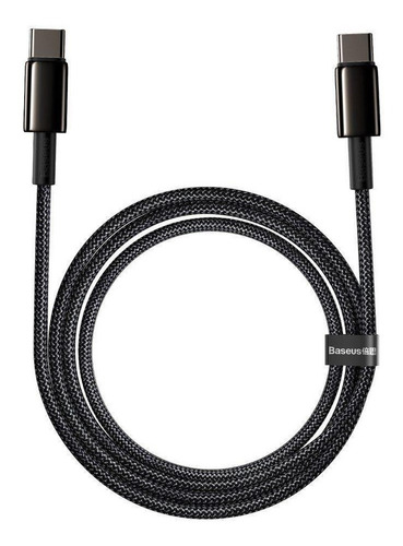Imagem 3 de 5 de Cabo Dados Tipo-c P/ Tipo-c Baseus Gold 100w 5amp 20volts 1m