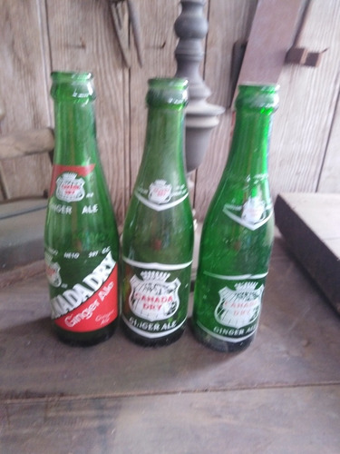 Botellas Antiguas De Ginger Ale Tres