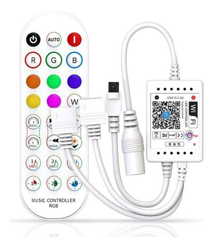 . Controlador De Música Wifi Rgb For Tira De Luz Led
