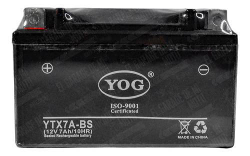 Bateria De Gel Moto Ytx7a-bs Ds/cs/ws/tc/gs Vortex 300 250z