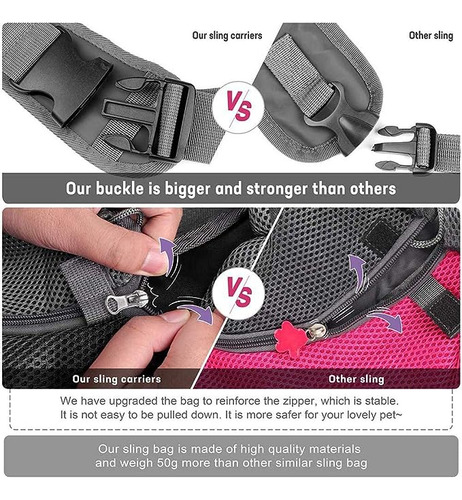 Mochila Transportadora De Mascotas Con Correa Ajustable Para