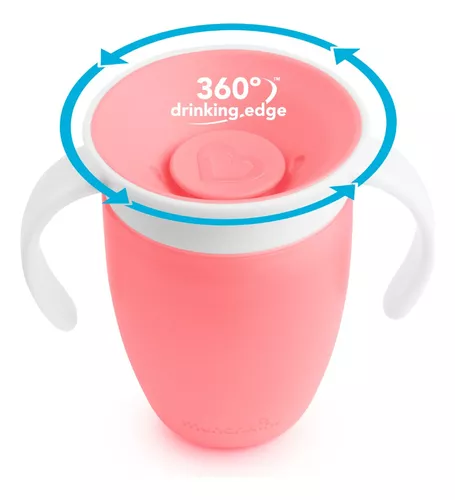 Munchkin Miracle 360 - Vaso para sorber (azul/verde, 7 onzas y 14 onzas)