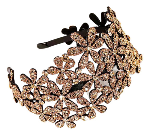 Diadema Brillante Con Peine Antideslizante, Diadema