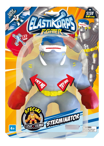 Figura Muñeco Flexible Elastikorps Super Stretch Sterminator