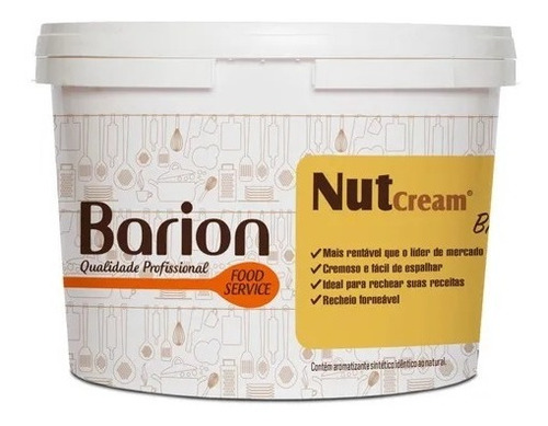 Imagem 1 de 1 de Creme De Avelã Forneavel Balde De 3kg - Barion Nacional