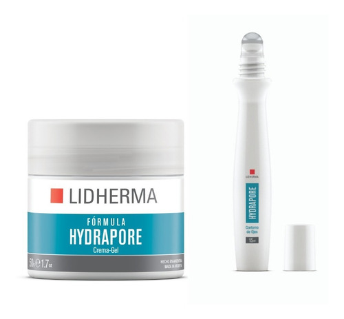 Kit X2 Hydrapore Lidherma Crema Gel & Contorno Ojos 